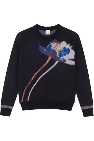 Paul Smith Womens Knitted Pullover Crew Neck Very Dark Navy