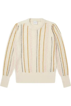 Paul Smith Womens Knitted Pullover Crew Neck Off White