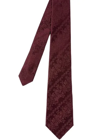 Paul Smith Men Tie Jacquard Burgundy/ Borde