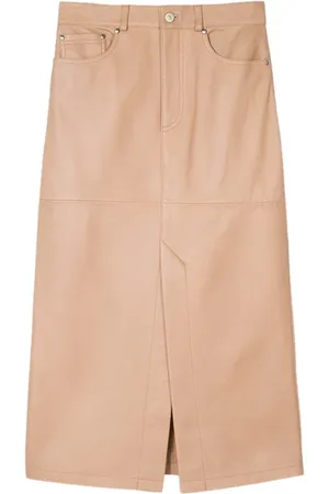 Paul Smith Womens Skirt Leather Tan