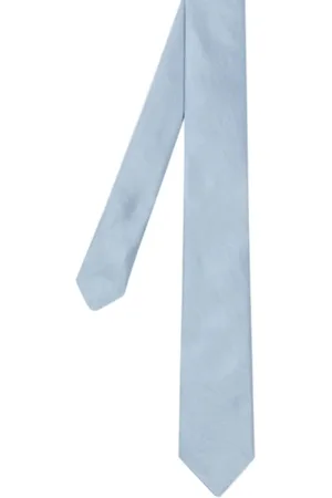 Paul Smith Men Tie Narrow Plain Light Blue