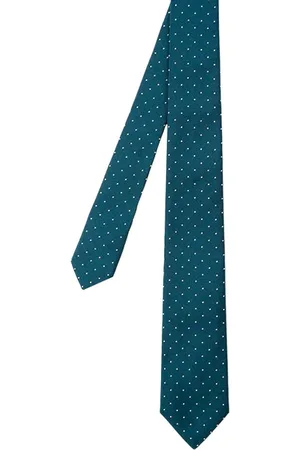 Paul Smith Men Tie Polka Petrol Blue