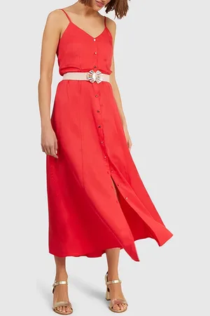 ICODE Coral Strappy Long Dress