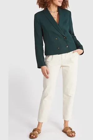 ICODE Imperial Green Linen Suit Jacket