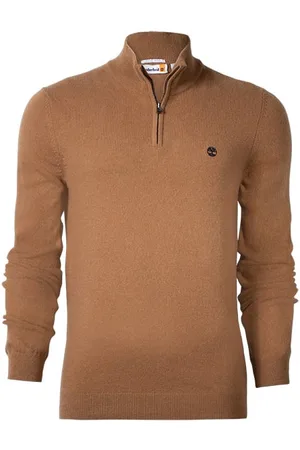 Timberland Cohas Brook Merino 1/4 Zip Sweater Dark Wheat Boot