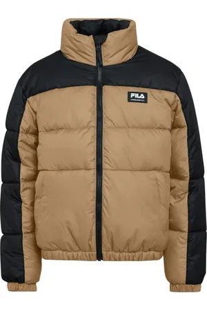 Fila Thalwenden Blocked Puff Jacket Iced Coffee-black