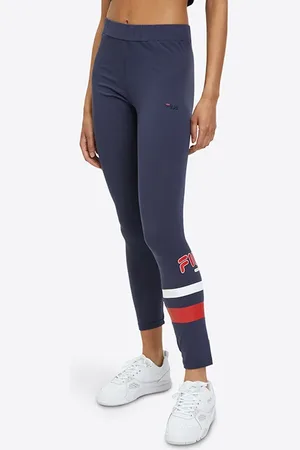 Fila Loja Graphic Leggings Black Iris