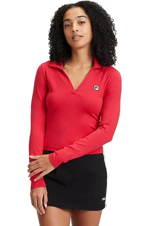 Fila Lee Longsleeve Polo Shirt True Red