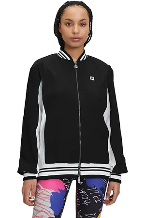 Fila Crinkle Nylon Settanta Jacket Black / White