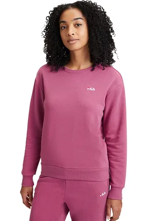 Fila Bantin Slightly Cropped Crew Sweat Red Violet