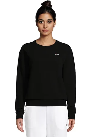 Fila Bantin Slightly Cropped Crew Sweat Black