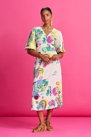 POM Amsterdam Dress - Sicilian Love Multi Colour