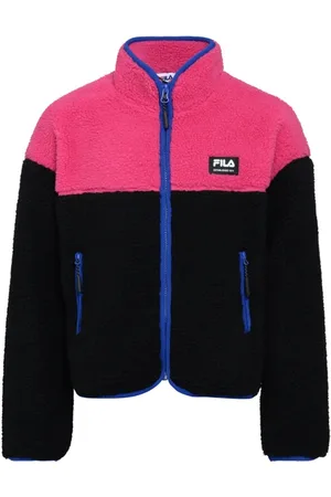 Fila Tiers Sherpa Jacket Black-fuchsia Purple