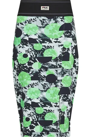 Fila Turjaci Aop High Waist Skirt Classic Green Leaves Aop