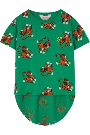 The Animals Observatory Hare Kids T-shirt Green