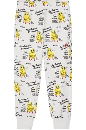The Animals Observatory Panther Kids Pants White