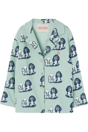 The Animals Observatory Falcon Kids Jacket Turquoise