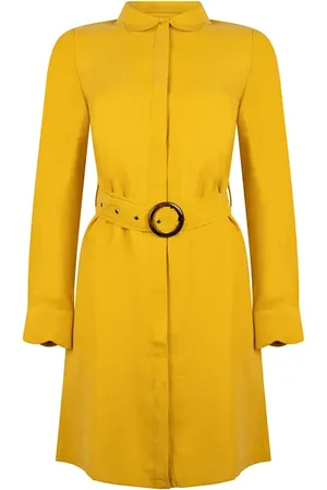 ANOTHER LABEL Peri Dress L/s Lemon Curry