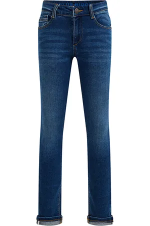 WE Fashion Jongens Skinny Fit Jeans Met Stretch Blue