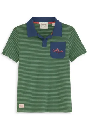 Scotch&Soda Boy Johny Collar Polo Medium Green
