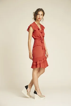 OKY Chiffon Skirt Granate