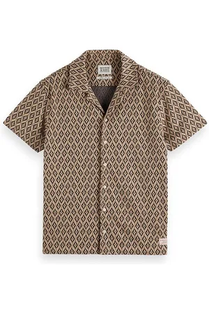 Scotch&Soda Diamond Jacquard Knit Camp Lt Pastel Brown