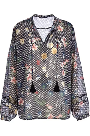 River Woods Balloon Sleeve Shirt Blue