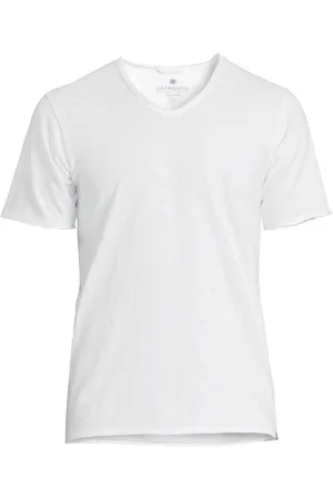 Dstrezzed Basic V-neck Tee Slub Jersey White