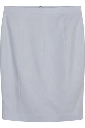 Reiss Onix Skirt-micro Textu Sky Blue