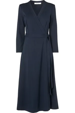 LK Bennett Juno Midi Dress Midnight