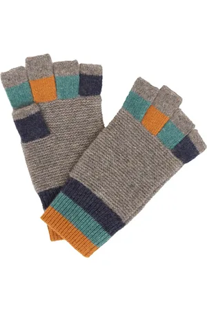 White Stuff Arbor Fingerless Gloves Grey Mlt