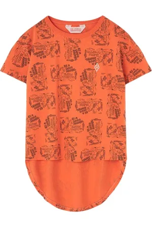The Animals Observatory Hare Kids T-shirt Orange