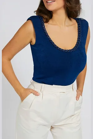 Guess GUESS Sarah Chain Top Admiral Blue Multi Admiral Blue Multi