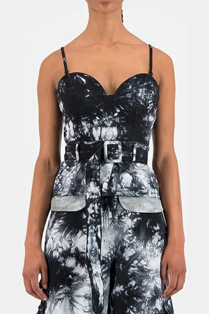 Daily paper Black Tie Dye Gena Top