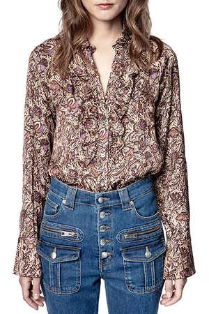 Zadig & Voltaire Zadig & Voltaire Tuska Satin Thorn Chemise Blush