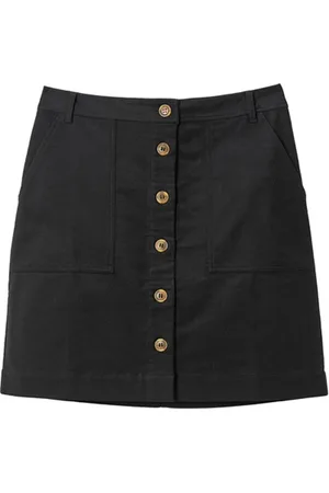 White Stuff Canterbury Twill Skirt Pure Blk