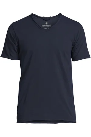 Dstrezzed Basic V-neck Tee Slub Jersey Dk. Navy