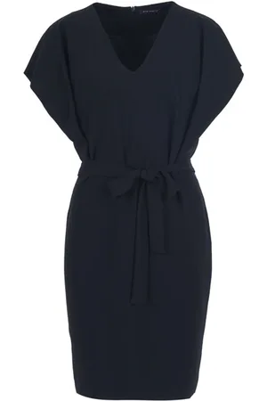River Woods V-neck Dress Blue