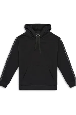 Marcell Von Berlin Men S Logo Tape Hoodie 1 Black