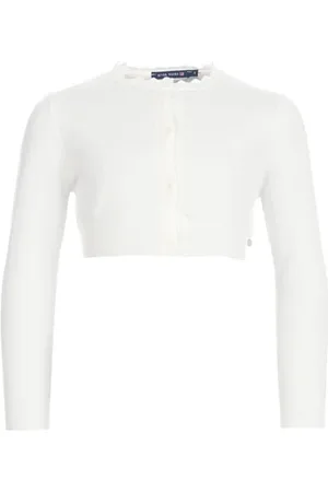 River Woods Cotton Bolero White