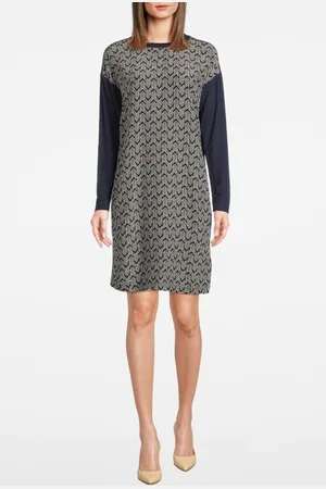 Sandwich Dress Woven B Medium Dark Olive