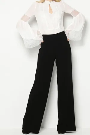 Guess GUESS Vivid Wide-leg Pant Jet Black A996