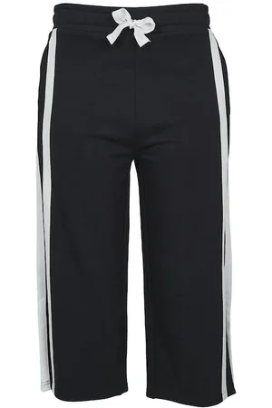 Urban classics Ladies Taped Terry Culotte Black/white