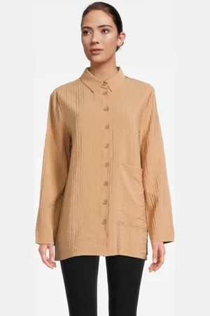 ANOTHER LABEL Norell Structured Shirt L/s Faded Sand