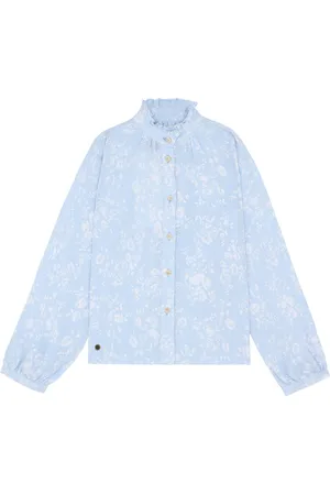 SCALPERS Uma Flower Blouse Girls Light Blue