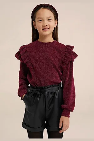 WE Fashion Sweater Burgundy Red