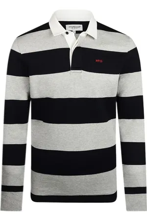 McGregor Rugby 2 Stripe Medium Grey Melange