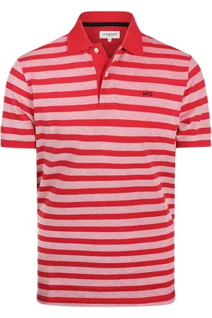 McGregor Oxford Piquee Stripe Polo Red