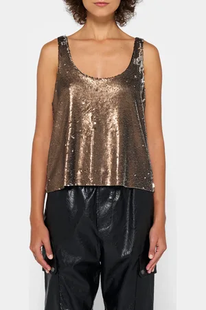 10 days Top Sequins Warm Taupe