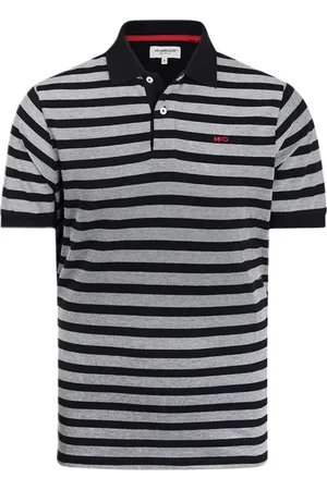 McGregor Oxford Piquee Stripe Polo Navy